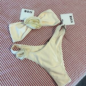 SAME Cream Bikini Set